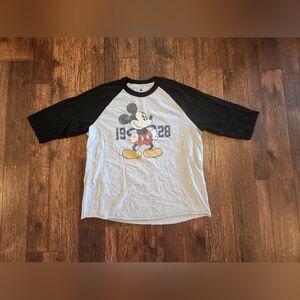 Walt Disney 1928 Mickey 3/4 Sleeve Shirt xxl